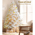 Christmas Tree 2.1m 1000 White Tips Xmas Tree Decorations