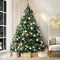 8FT Snow Frosted Christmas Tree PVC Holiday Fir Tree with Stand