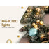 60cm Snowy Christmas Wreath with LED Lights Pinecones Baubles Xmas Door Decor