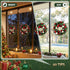 Jingle Jollys 40cm Christmas Wreath Pre-Decorated Red Baubles Candy Door Decor