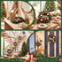 Jingle Jollys 40cm Christmas Wreath Pre-Decorated Red Baubles Candy Door Decor
