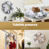 Jingle Jollys 60cm Christmas Wreath LED Lights Snowy Flowers Garland Party Decor