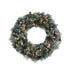Jingle Jollys 60cm Christmas Wreath LED Lights Snowy Berries Garland Party Decor
