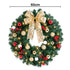 Christmas Wreath 60CM LED Garland Berries Bow Baubles Xmas Decor