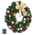 Christmas Wreath 60CM LED Garland Berries Bow Baubles Xmas Decor