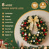 Christmas Wreath 60CM LED Garland Berries Bow Baubles Xmas Decor
