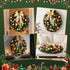 Christmas Wreath 60CM LED Garland Berries Bow Baubles Xmas Decor