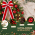 60cm Pre-lit Christmas Wreath Garlands LED Light Front Door Decor Bow Set