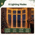 Jingle Jollys 3x3m Christmas Curtain Lights 300 LED Warm White USB 8 Mode Window
