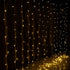 6Mx3M LED Curtain Lights Warm White Outdoor Waterproof 600 LEDs