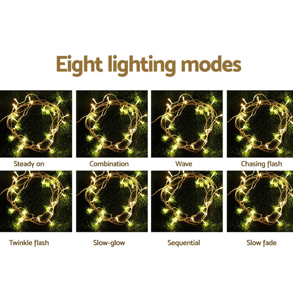 6Mx3M LED Curtain Lights Warm White Outdoor Waterproof 600 LEDs