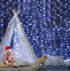 6X3M Christmas Lights Curtain Light Cool White 600 LED