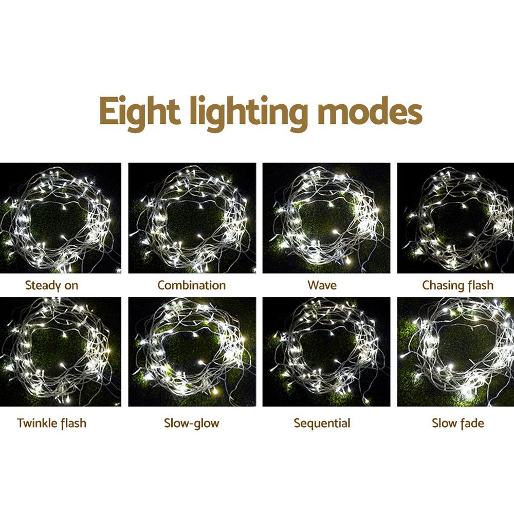 6X3M Christmas Lights Curtain Light Cool White 600 LED