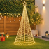 Solar Christmas Tree 3.6m 800 LED Net Lights Xmas Trees Decoration