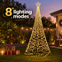 Solar Christmas Tree 3.6m 800 LED Net Lights Xmas Trees Decoration