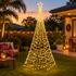Solar Christmas Tree 3.6m 800 LED Net Lights Xmas Trees Decoration