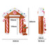 2.8M Christmas Inflatable Archway with LED Lights, Outdoor Set