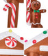 2.8M Christmas Inflatable Archway with LED Lights, Outdoor Set