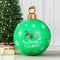 60cm Christmas Inflatable Bauble Ball Outdoor Decoration Green with Pump