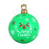 60cm Christmas Inflatable Bauble Ball Outdoor Decoration Green with Pump