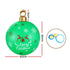 60cm Christmas Inflatable Bauble Ball Outdoor Decoration Green with Pump