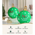 60cm Christmas Inflatable Bauble Ball Outdoor Decoration Green with Pump