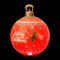 60cm Red Inflatable Merry Christmas Bauble Built In 7 Colour LED Light Pump