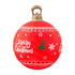 60cm Red Inflatable Merry Christmas Bauble Built In 7 Colour LED Light Pump