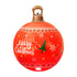 60cm Red Inflatable Merry Christmas Bauble Built In 7 Colour LED Light Pump