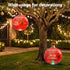 60cm Red Inflatable Merry Christmas Bauble Built In 7 Colour LED Light Pump