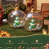 60cm Clear Inflatable Christmas Tree Bauble Water Repellent PVC with Pump