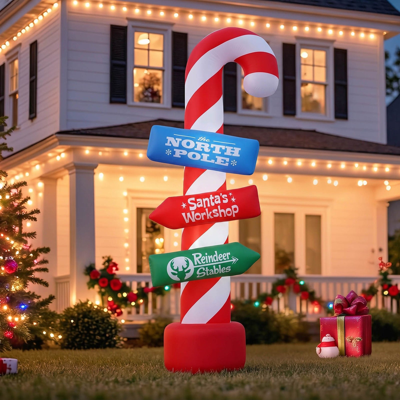 240cm Christmas Inflatable LED Outdoor Holiday Decoration with Blower