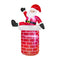 1.8M Christmas Inflatable Santa Chimney LED Lights