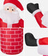 1.8M Christmas Inflatable Santa Chimney LED Lights