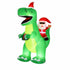 Jingle Jollys Christmas Inflatable Dinosaur 2.5M Illuminated Decorations