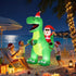 Jingle Jollys Christmas Inflatable Dinosaur 2.5M Illuminated Decorations