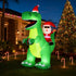 Jingle Jollys Christmas Inflatable Dinosaur 2.5M Illuminated Decorations