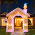 Jingle Jollys Christmas Inflatable Gingerbread Man Candy 3.2M Illuminated Decorations