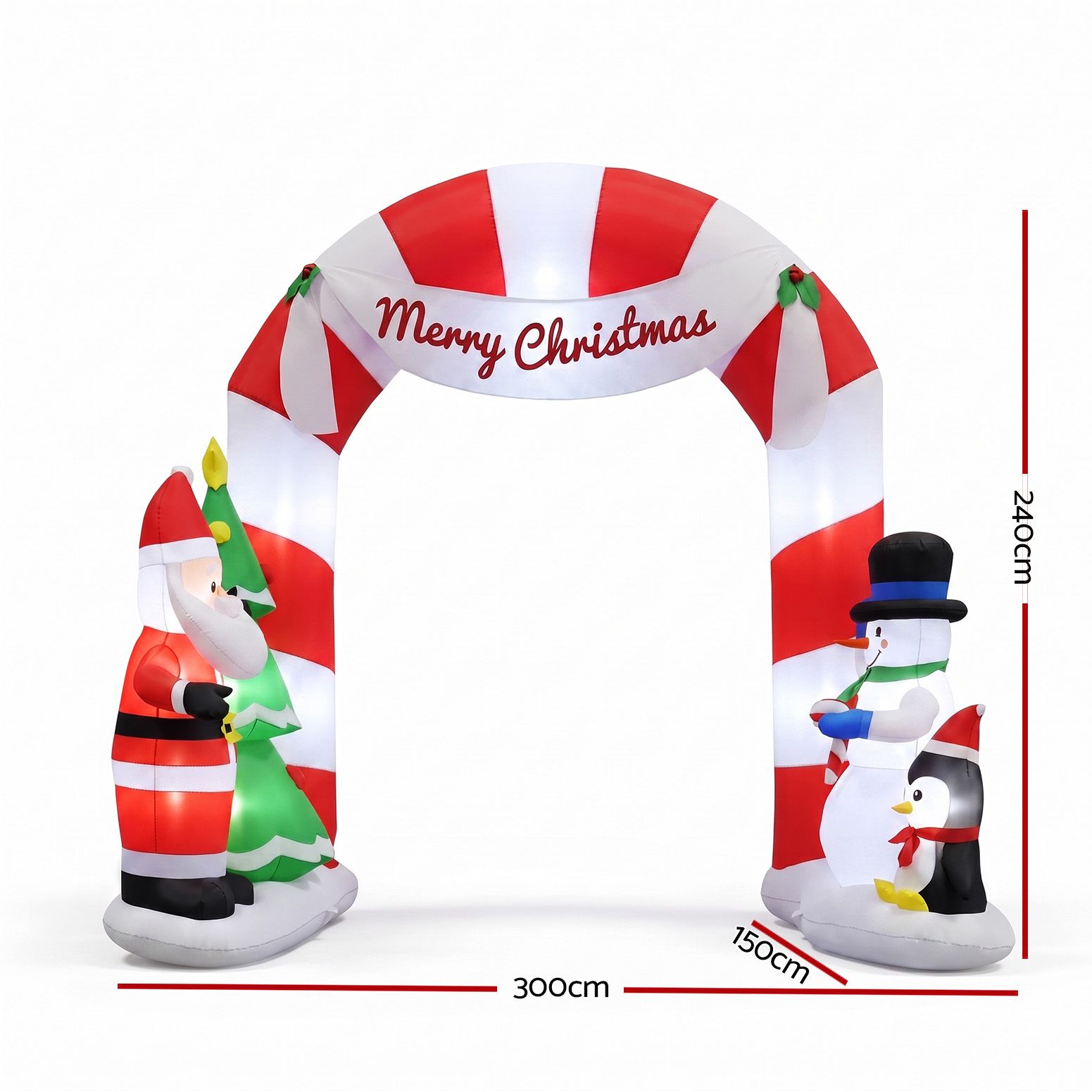 240cm Christmas Inflatable LED Outdoor Holiday Decoration with Blower