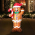 1.5M Christmas Inflatable Gingerbread Man LED Light