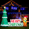 Christmas Inflatable Gingerbread Man 1.5M Height LED Decorations Illuminated