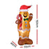 Jingle Jollys Christmas Inflatable Gingerbread Man 1.5M Height LED Decorations Illuminated