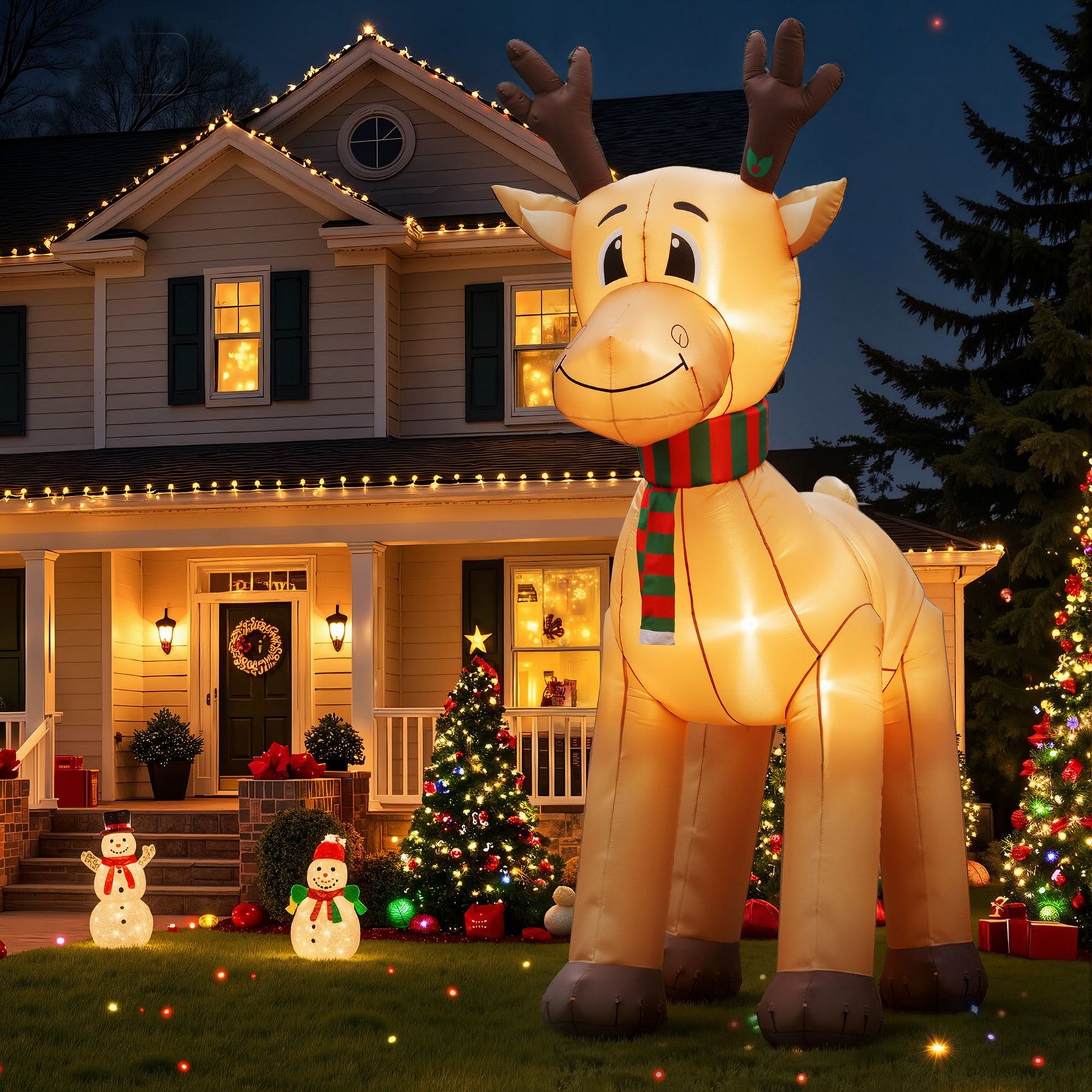 5M Christmas Inflatable LED Outdoor Holiday Decoration with Blower