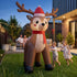 Jingle Jollys Christmas Inflatable Reindeer 2.5M Illuminated Decorations