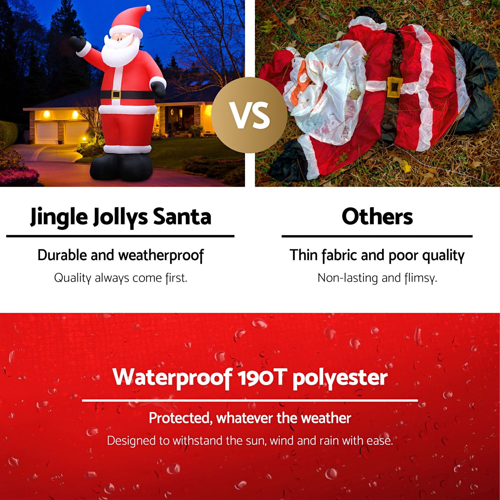 5M Christmas Inflatable LED Outdoor Holiday Decoration with Blower