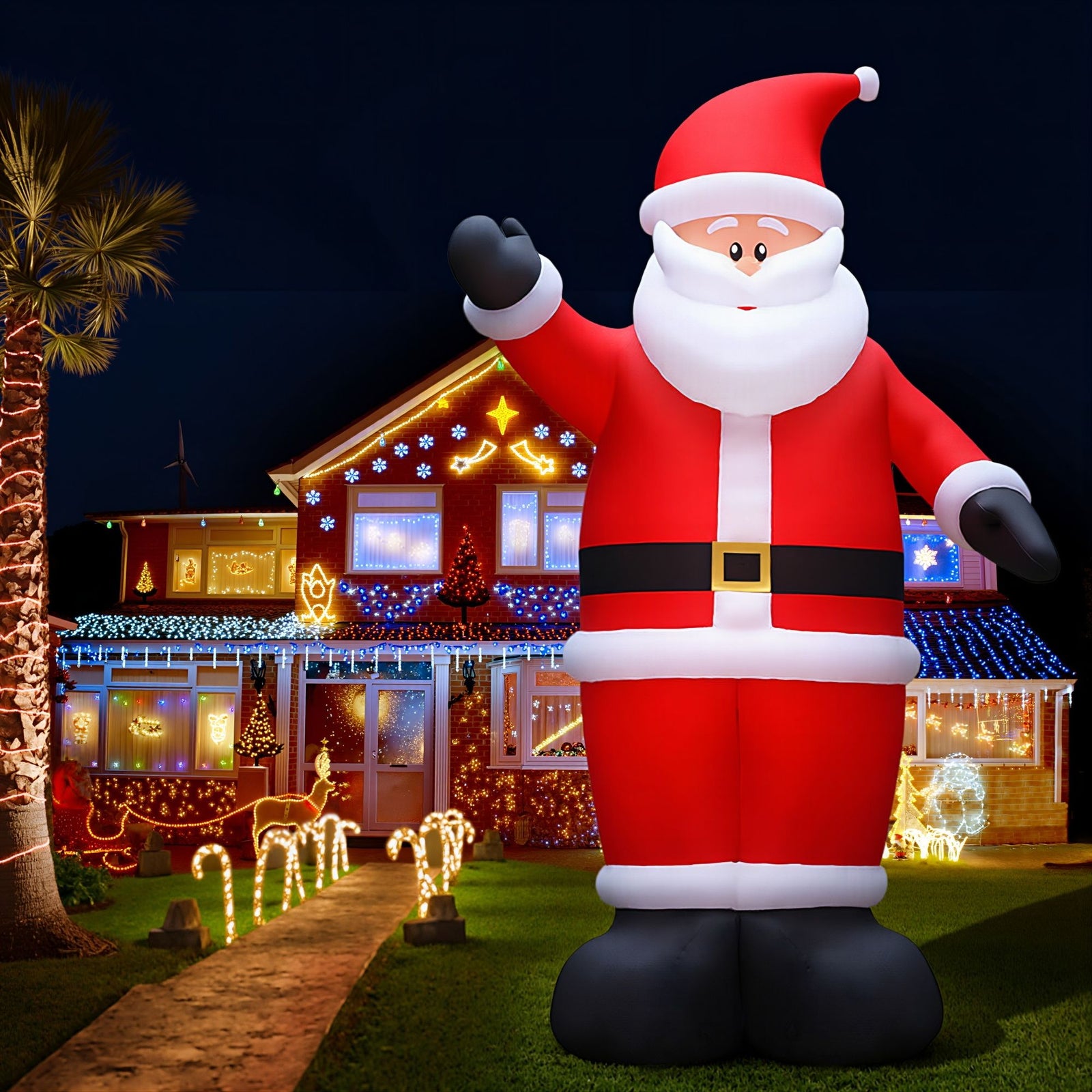 5M Christmas Inflatable LED Outdoor Holiday Decoration with Blower