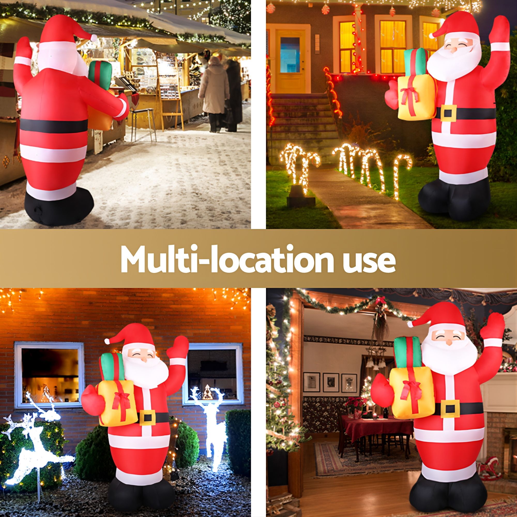240cm Christmas Inflatable LED Outdoor Holiday Decoration with Blower
