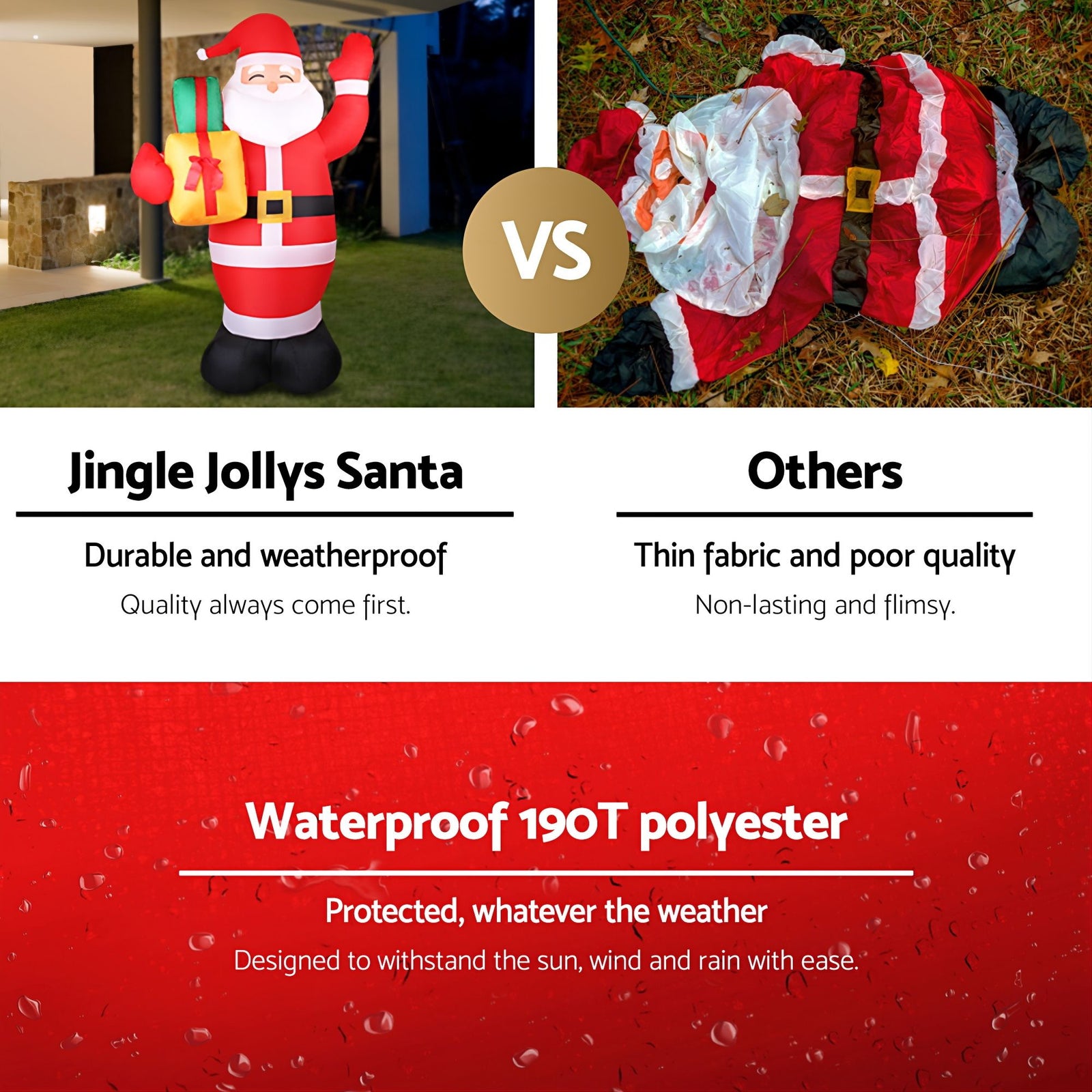 240cm Christmas Inflatable LED Outdoor Holiday Decoration with Blower