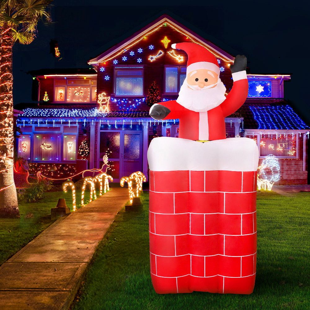 Christmas Inflatable LED Outdoor Holiday Decoration with Blower 180cm