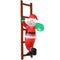 Christmas Inflatable Santa Climbing Ladder 2.45m Height LED Decoration